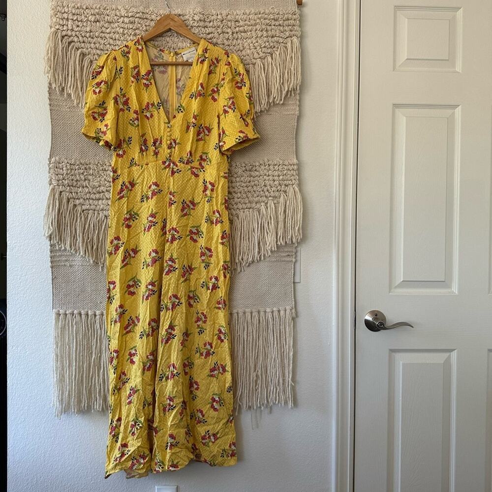 Jill Jill Stuart Puff Sleeve Floral Dress